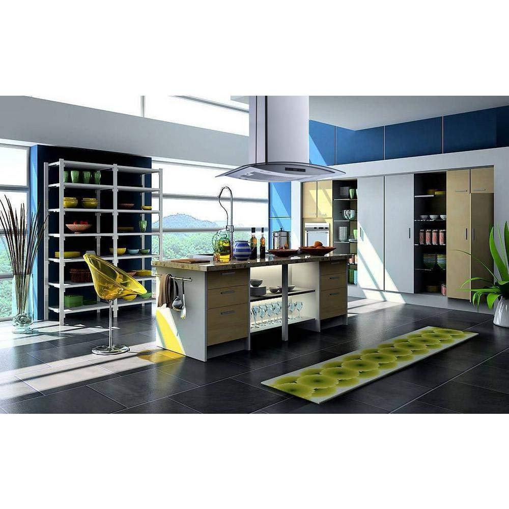 Winflo H102B Series 30" 500 CFM Convertible Island Range Hood in Stainless Steel With Filter Included