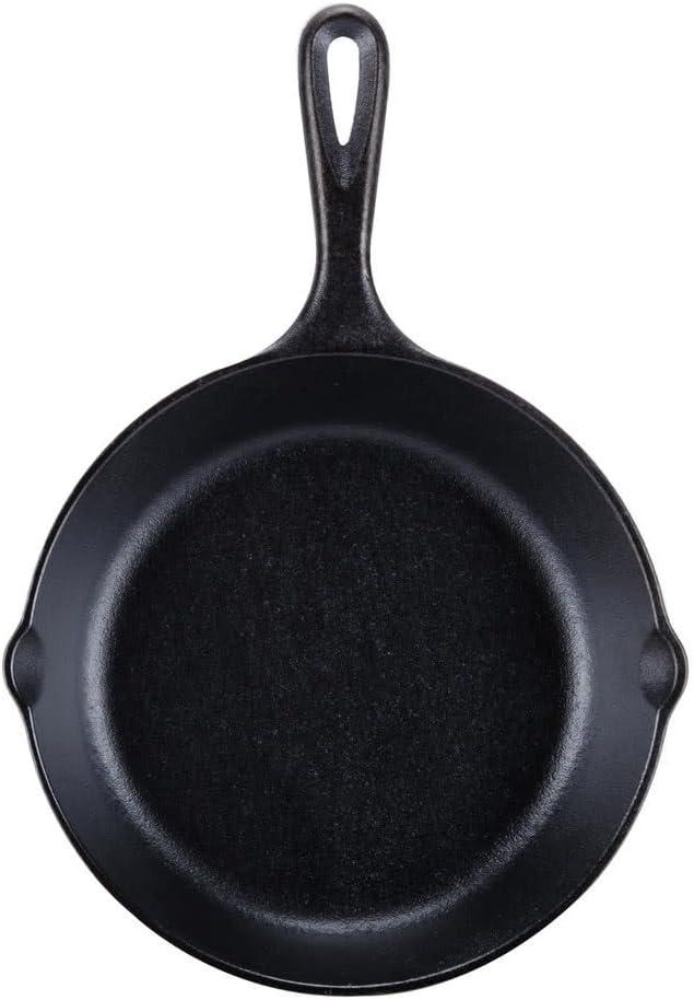 Lodge 6.5" Cast Iron Skillet: Oven & Broiler-Safe, Hand Wash, Gas & Induction Compatible, Black, 1.94 lbs