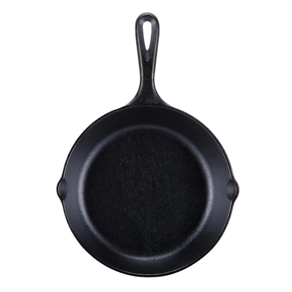Lodge 6.5" Cast Iron Skillet: Oven & Broiler-Safe, Hand Wash, Gas & Induction Compatible, Black, 1.94 lbs