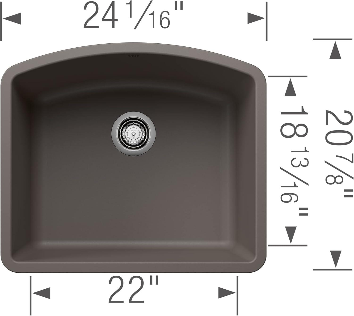 Diamond SILGRANIT 24" L x 20.75" W Undermount Kitchen Sink