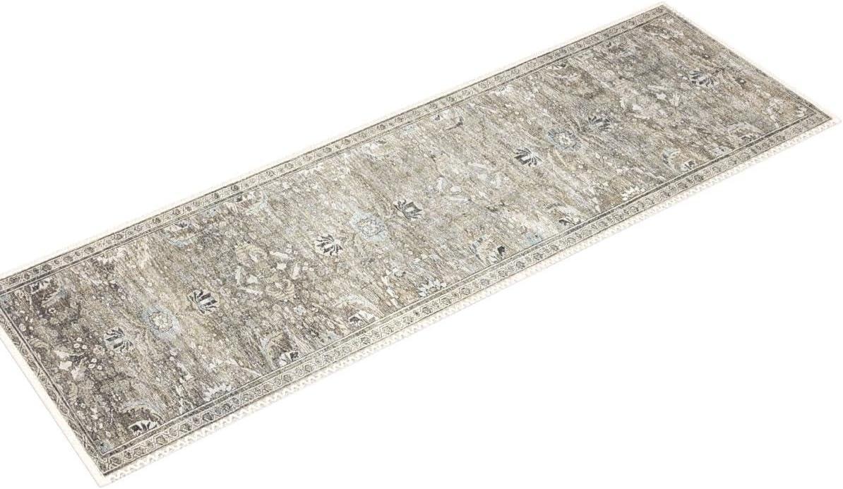 Loloi II Layla LAY-13 Printed Antique / Moss Oriental Area Rug 2'-6" x 7'-6"