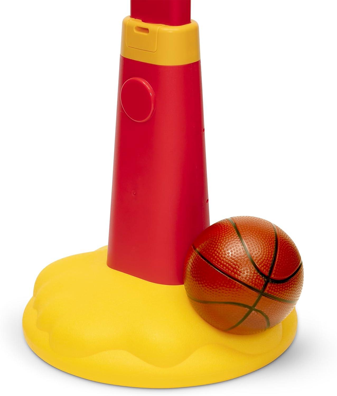 Spidey and His Amazing Friends Plastic Basketball Set by Delta Children – Includes Basketball Hoop, 1 Basketball and Ball Pump