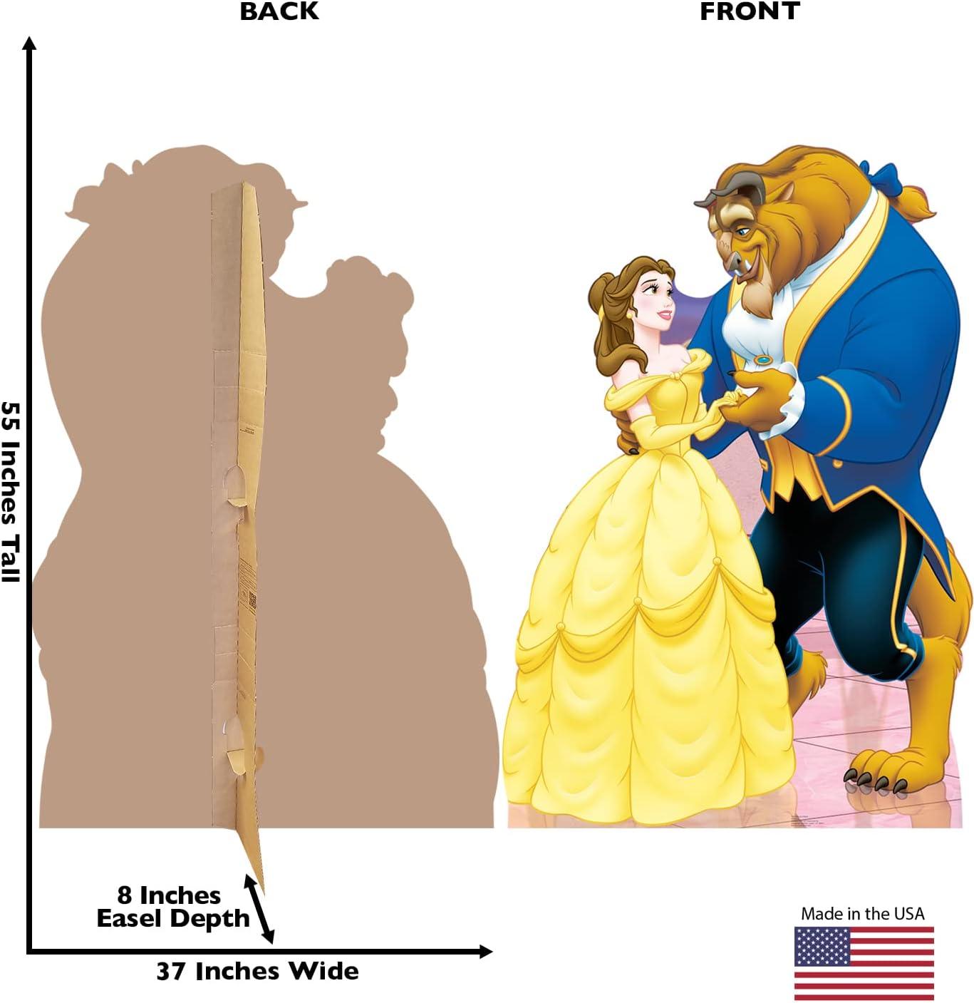 Belle and Beast Life-Size Cardboard Standup, Yellow, 5 ft