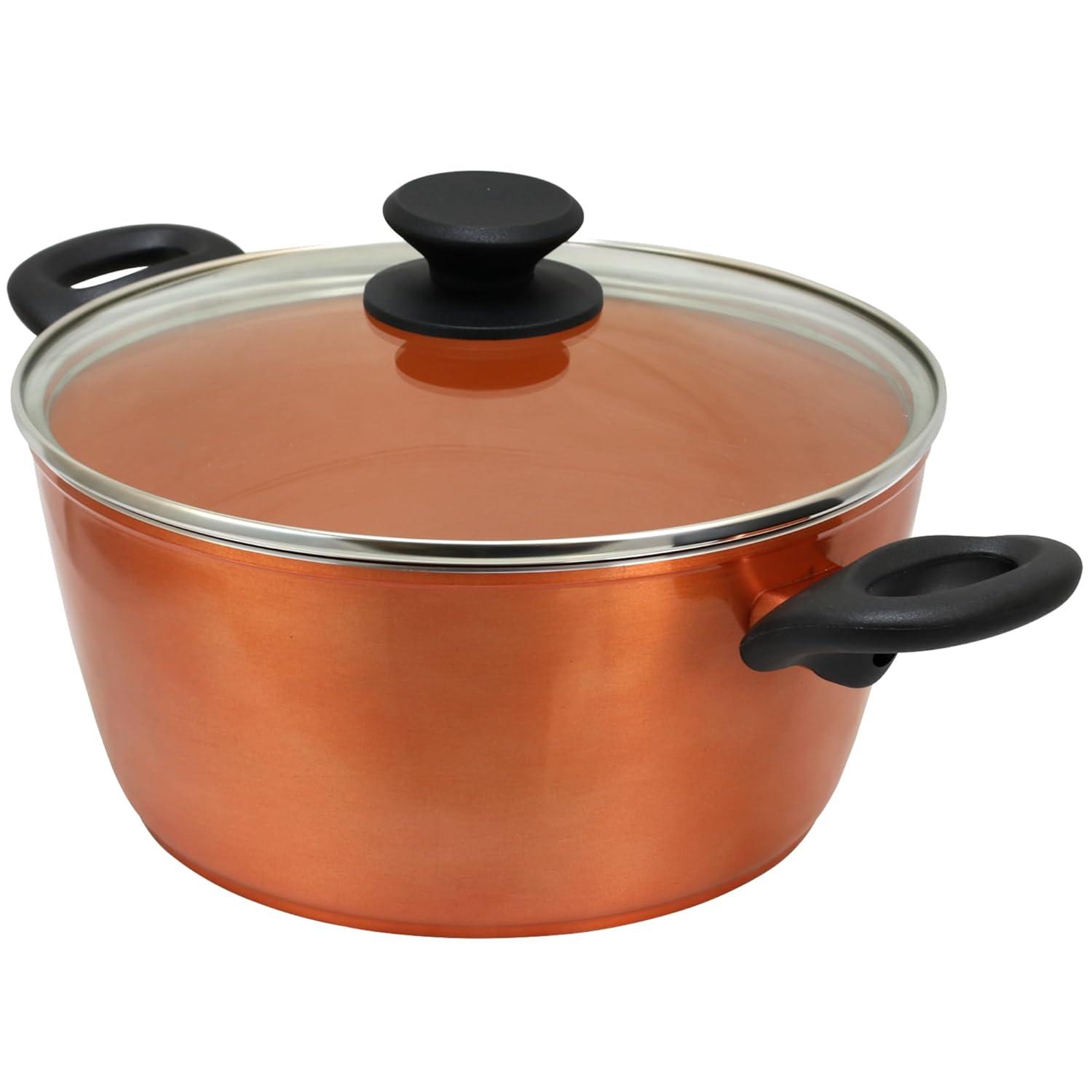 Eco Friendly Home Eco Friendly Home 4.5 Quarts Non-Stick Aluminum Round Dutch Oven