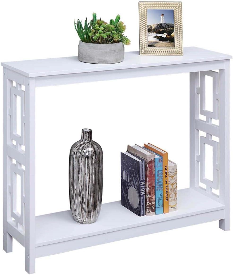 Convenience Concepts Town Square Console Table, White