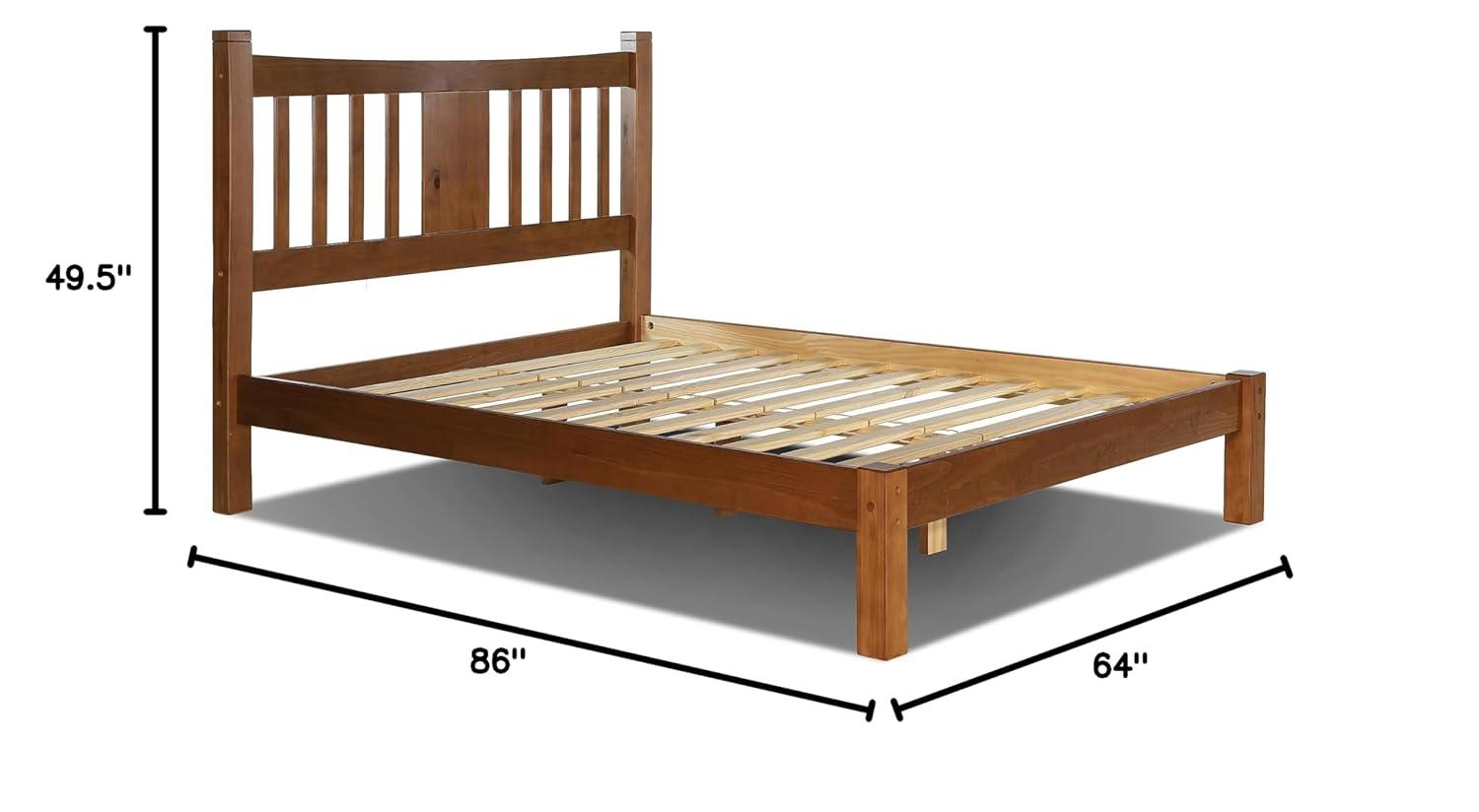 Shaker Solid Wood Slat Bed
