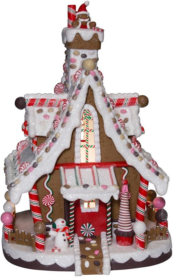 Kurt Adler 12-inch Lighted Christmas Gingerbread House