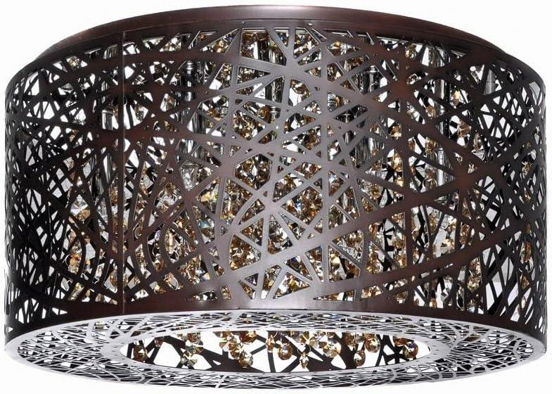 ET2 Lighting Inca 7 - Light Flush Mount in  Polished Chrome