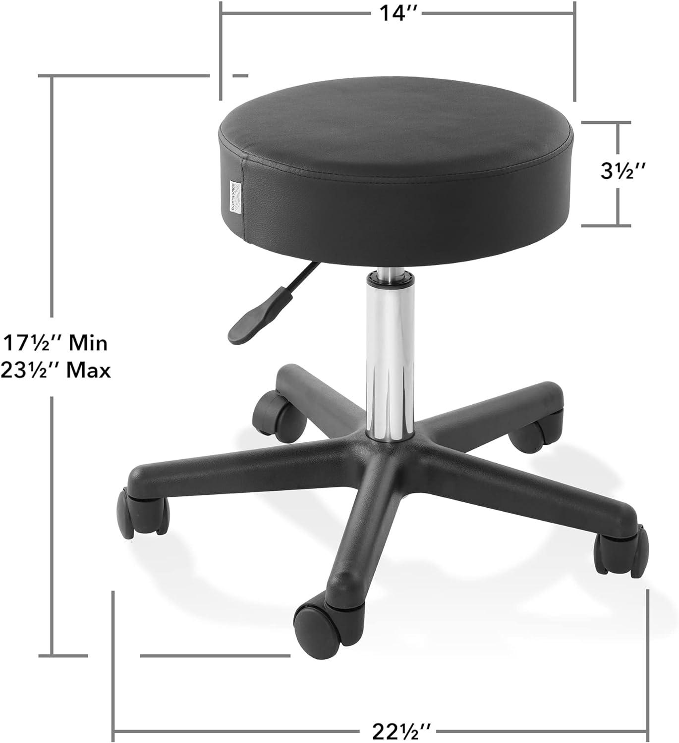 Height Adjustable Rolling Stool