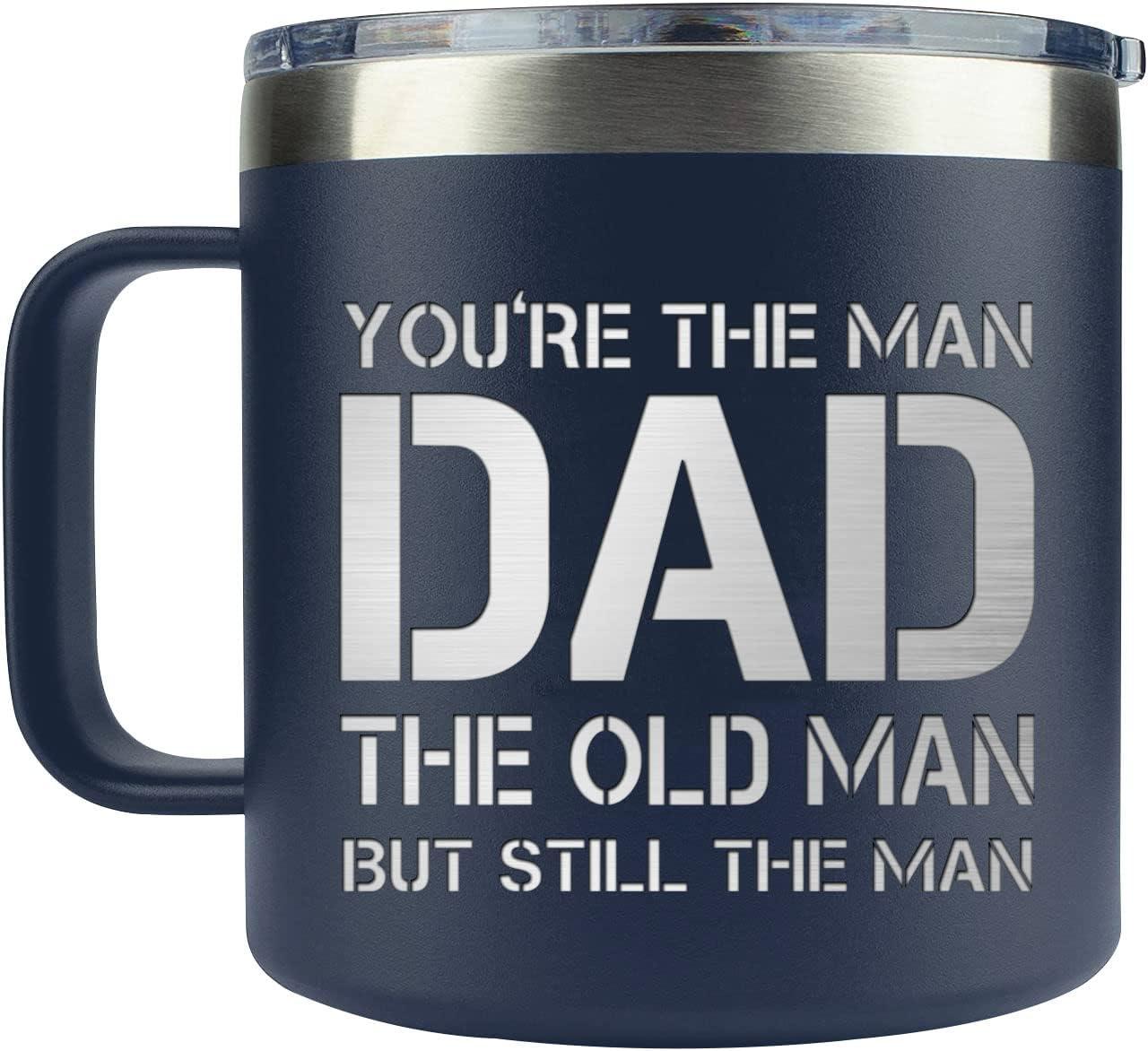 Best Grandpa Gifts for Christmas - 14Oz Grandpa Mug (Black) - You Are Not My Granddaughter -