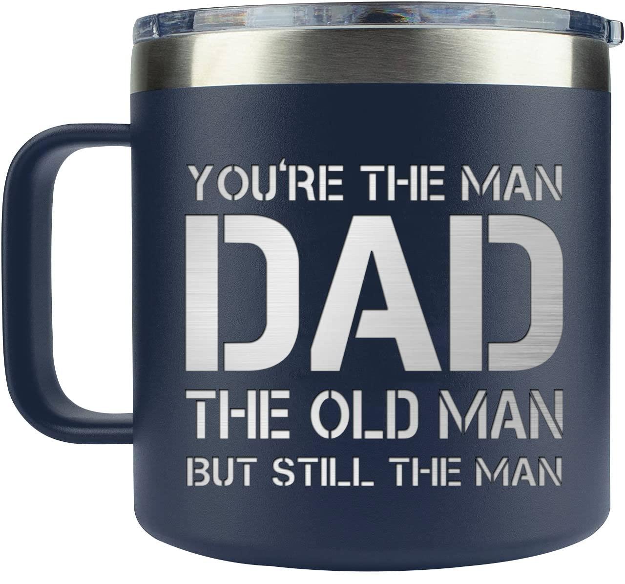 Best Grandpa Gifts for Christmas - 14Oz Grandpa Mug (Black) - You Are Not My Granddaughter -