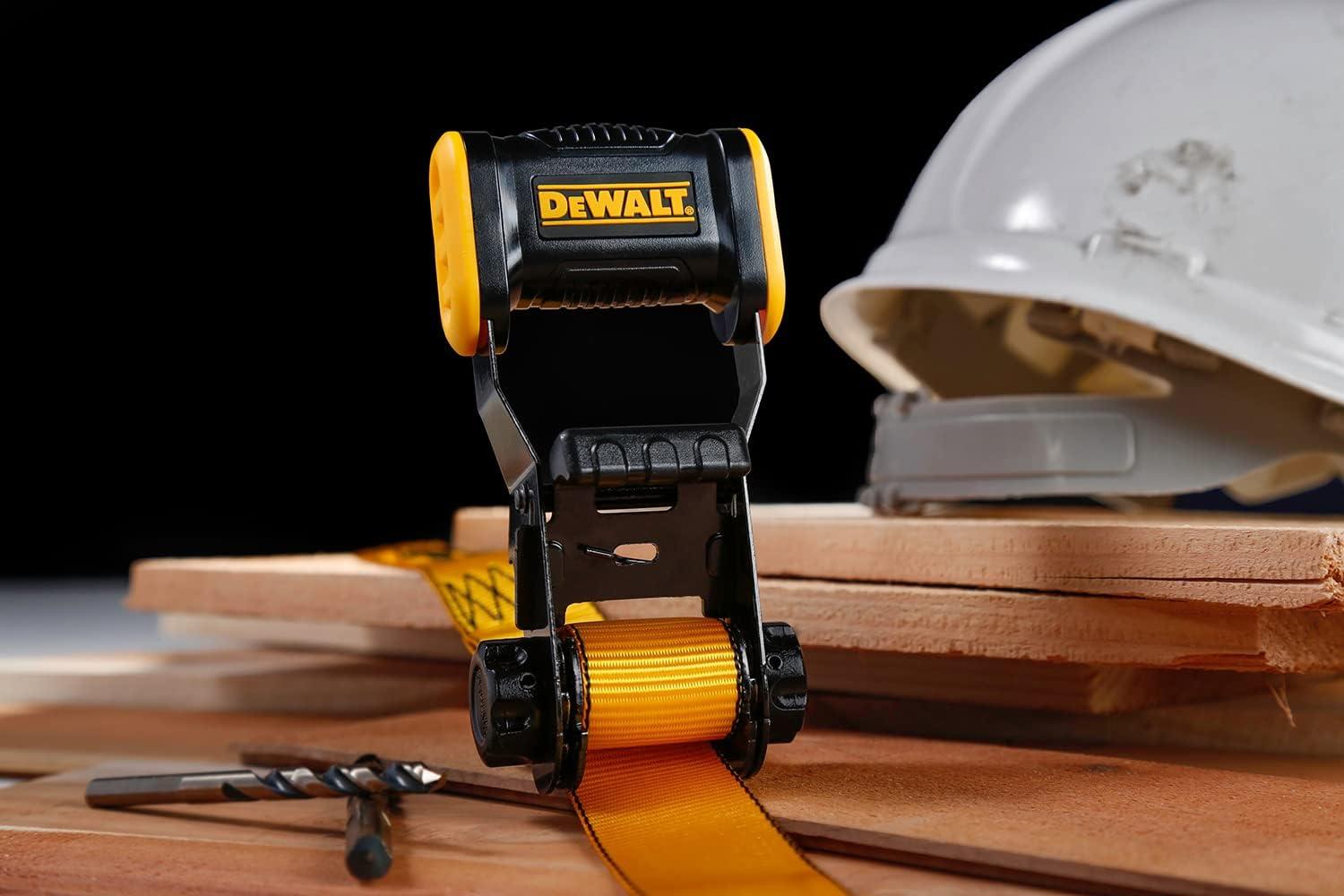 DeWalt Heavy-Duty Yellow & Black 12ft Ratchet Strap Set