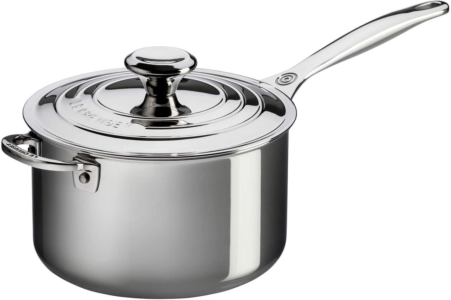Le Creuset Le Creuset Stainless Steel Saucepan with Lid