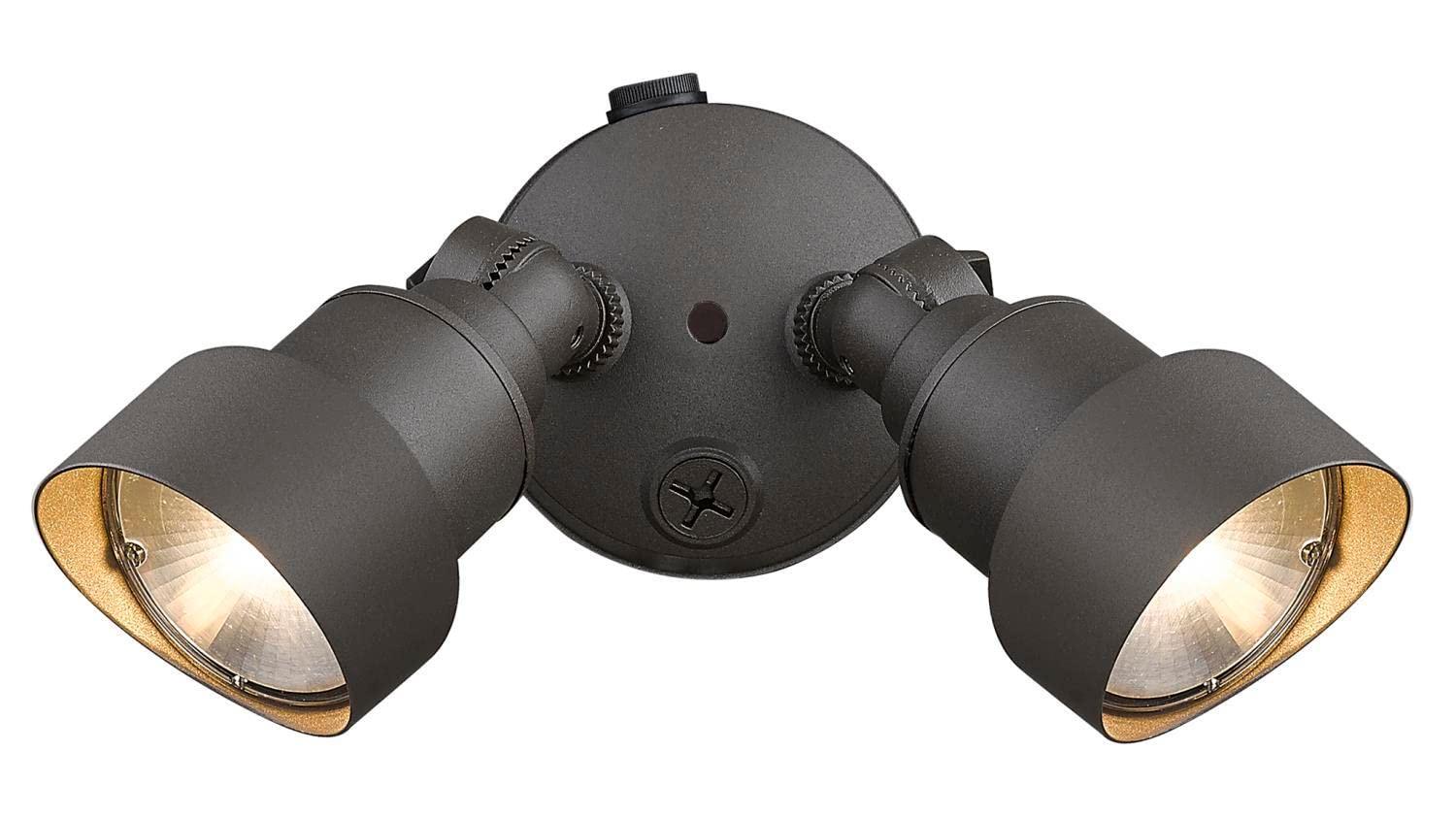 Acclaim Lighting LFL2ABZ 2-Light Architectural Bronze Integrated LED Adjustable Head Floodlight
