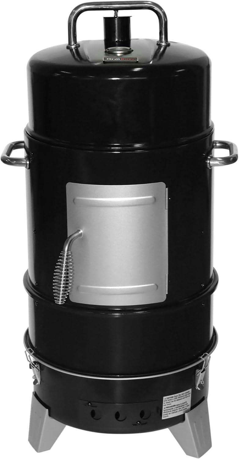 Grill Boss Black Vertical Charcoal Smoker with Grill Cover