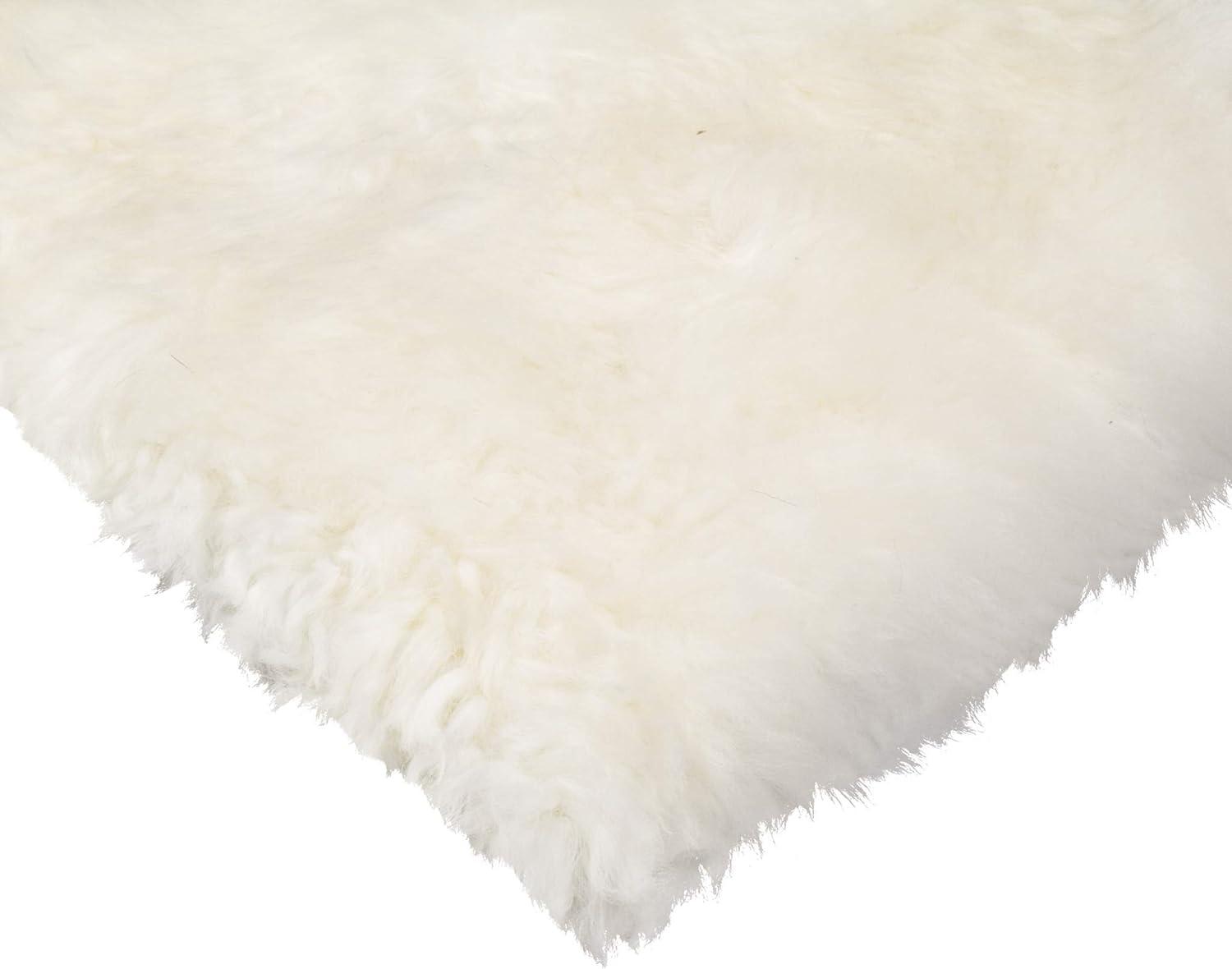 Natural   Zealand Sheepskin Chair Pad  4-Piece  17"x17"