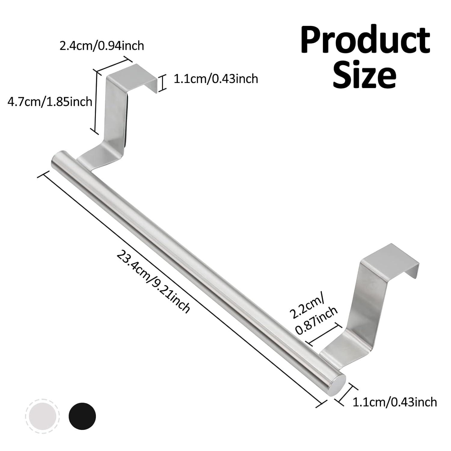 Suploo AUMJJE19 2 Pack Stainless Steel Over Door Towel Rack Bar Holders