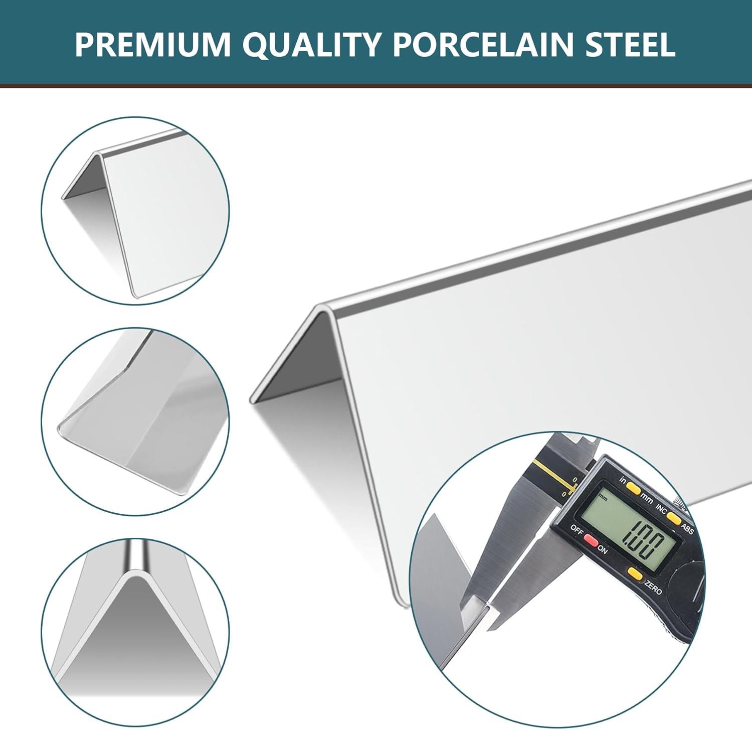 GasSaf 15.3inch Flavorizer Bar Replacement for Weber 7635, Spirit 200 Series, Spirit E-210, S-210, E-220, S-220 with Front Controls Panel, 3-Pack Stainless Steel Flavor Bar(15.3"x3.5"x2.5")