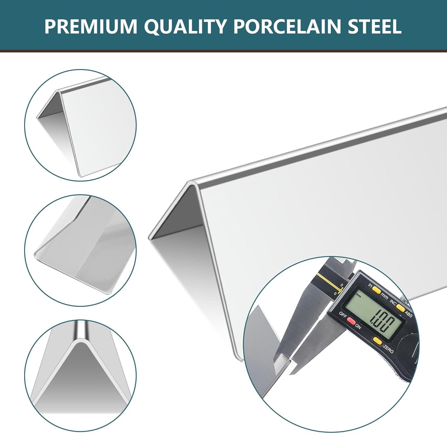 GasSaf 15.3inch Flavorizer Bar Replacement for Weber 7635, Spirit 200 Series, Spirit E-210, S-210, E-220, S-220 with Front Controls Panel, 3-Pack Stainless Steel Flavor Bar(15.3"x3.5"x2.5")