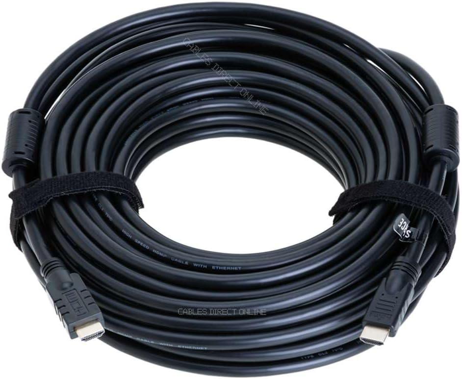 75FT HDMI Cable High-Speed 4K HDR 18Gbps Ethernet Audio Return Channel Gold-Plated 2.0 60Hz UHD ARC Universal Compatible with HDTV Projector, Gaming Console Laptop Home Theater (75FT, Black)