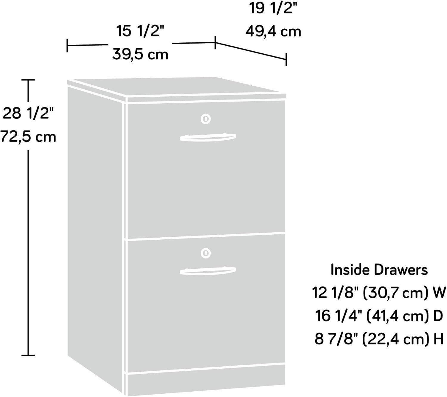 Classic Cherry 2-Drawer Lockable Mobile Pedestal