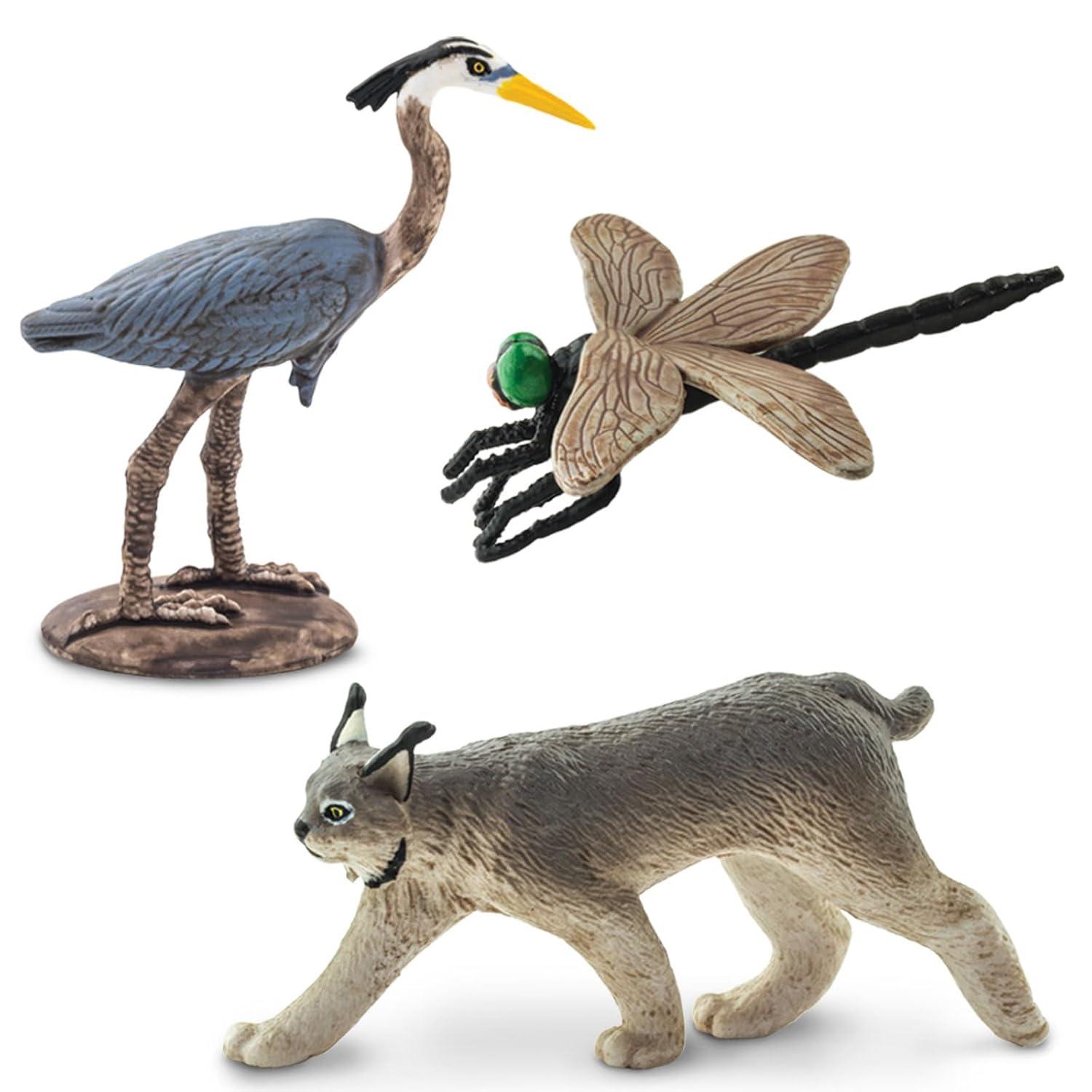 Great Lakes Fauna Explorer Toob - 10 Hand-Painted Miniature Animal Figurines