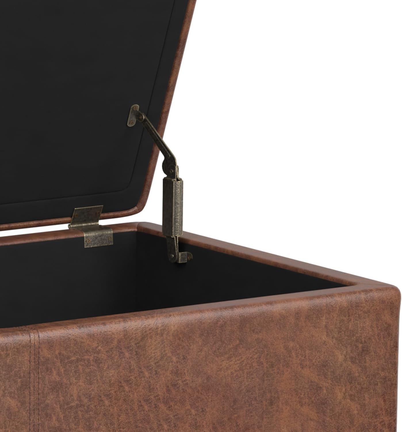 Simpli Home Avalon Extra Large Storage Ottoman Bench,Assembled