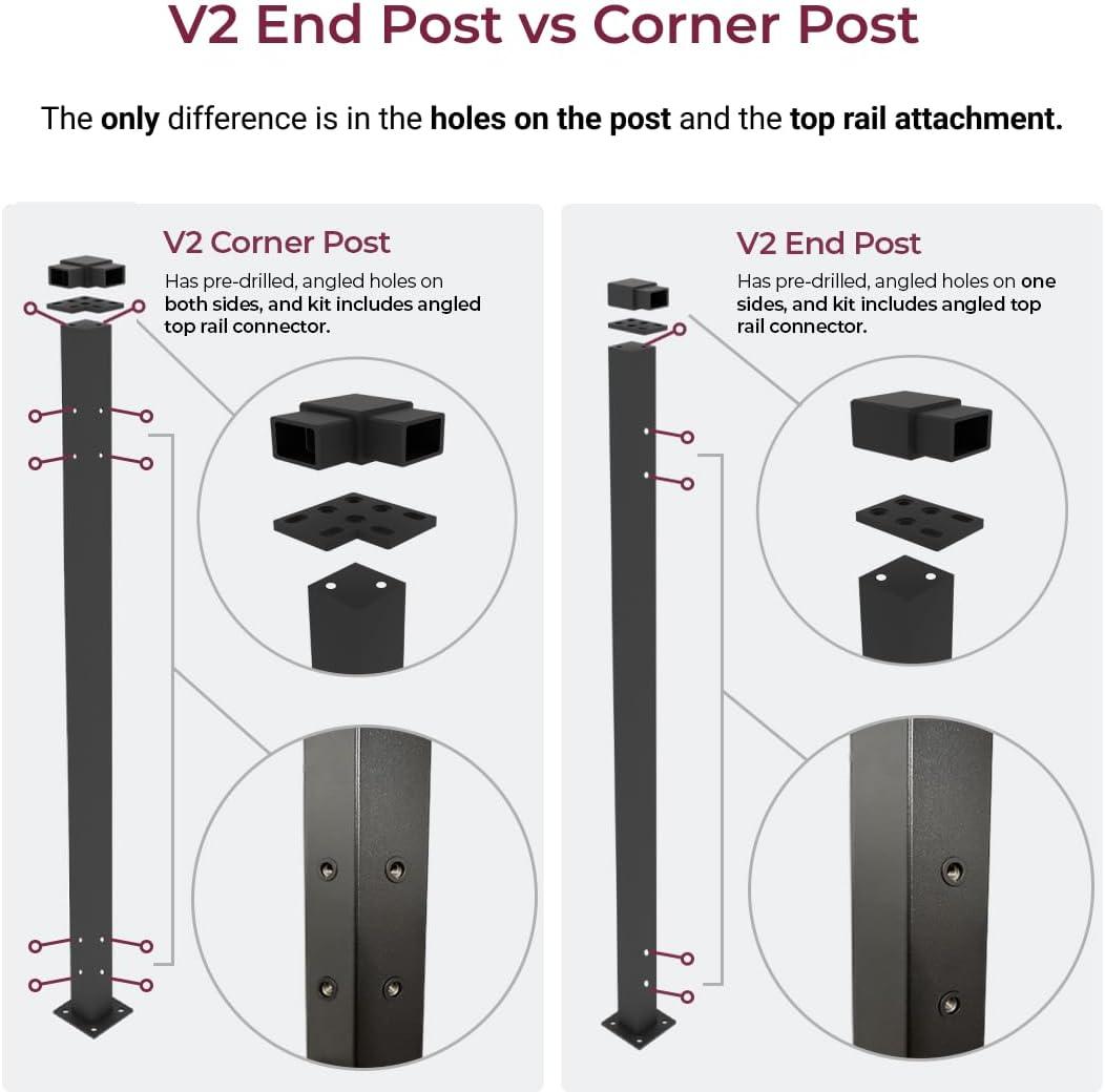 CR Home Metal Railing For Deck, Metal Guard Rail Kit With Balusters For Deck Railing 32 Inch, Wrought Iron Deck Railing Kit And Porch Railing Ideal For Residential And Commercial Use, 6ft Wide