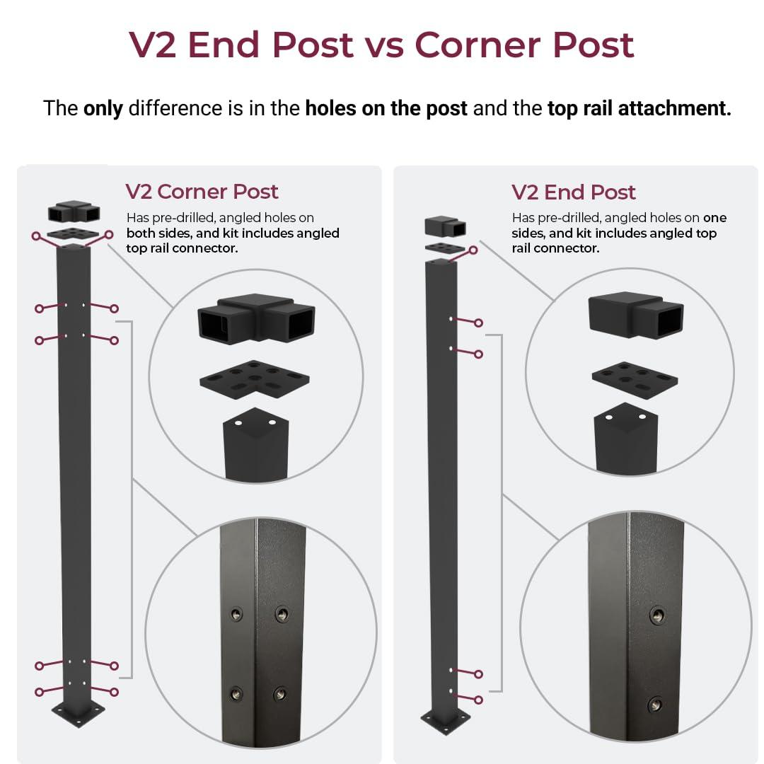 CR Home Metal Railing For Deck, Metal Guard Rail Kit With Balusters For Deck Railing 32 Inch, Wrought Iron Deck Railing Kit And Porch Railing Ideal For Residential And Commercial Use, 6ft Wide