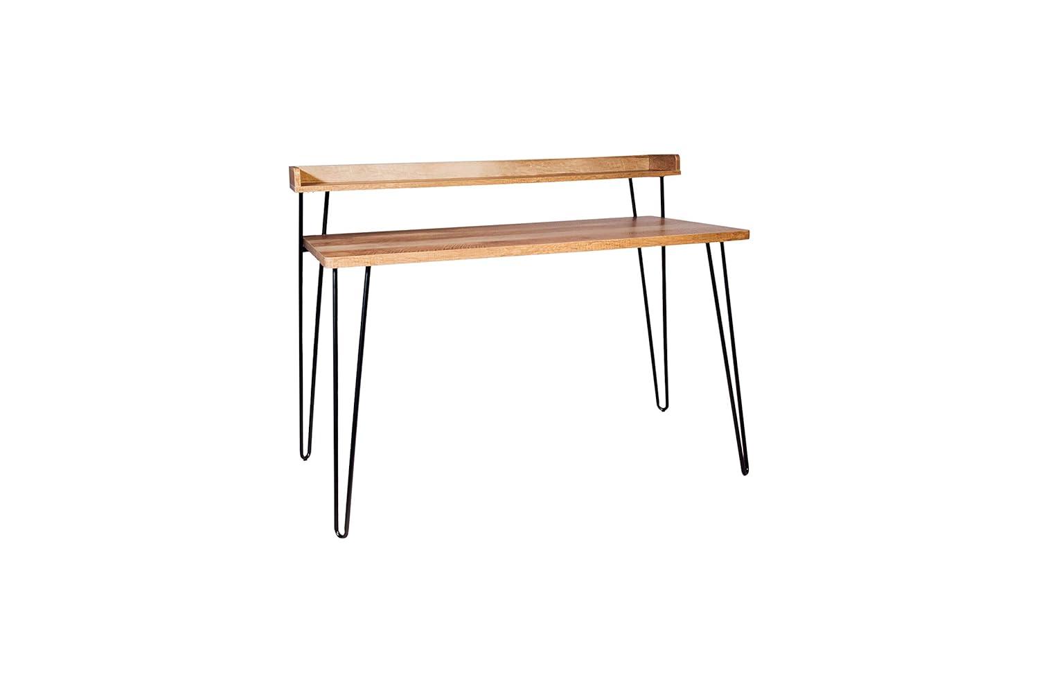 OneSpace Avalon Simple Computer Desk, Classic Oak, Model: 50-2003CO