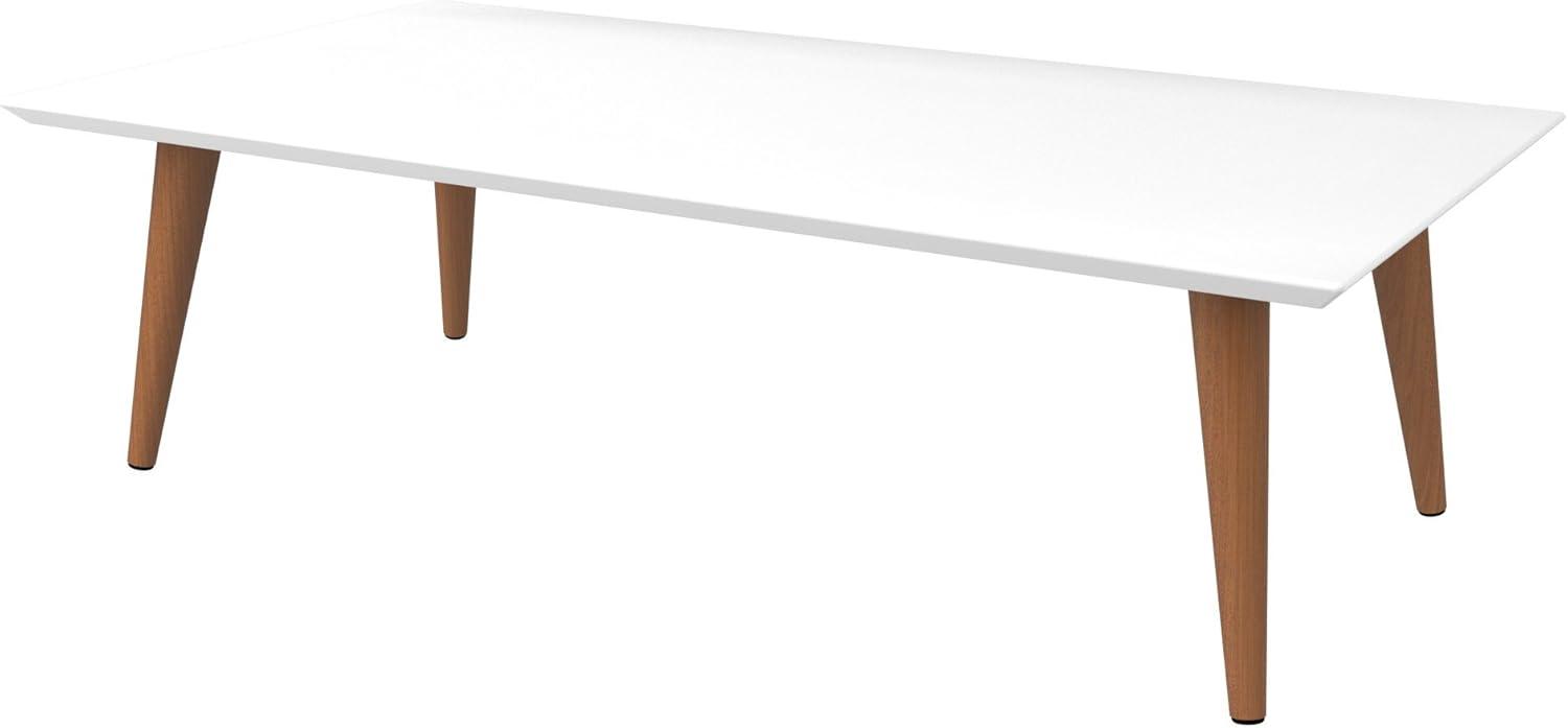 11.81" Utopia High Rectangle Coffee Table with Splayed Legs - Manhattan Comfort