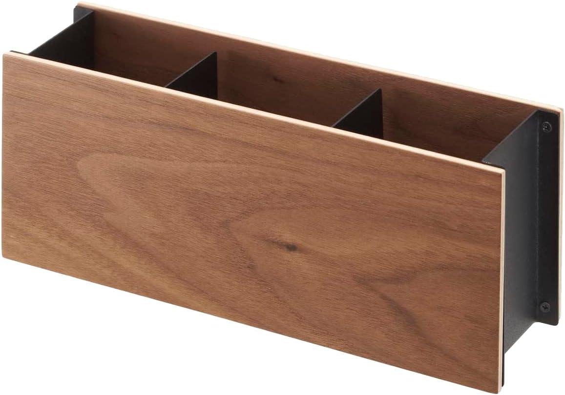Yamazaki Home Yamazaki Home Desk Organizer - Tv Remote Control And Pen Holder, Steel + Wood