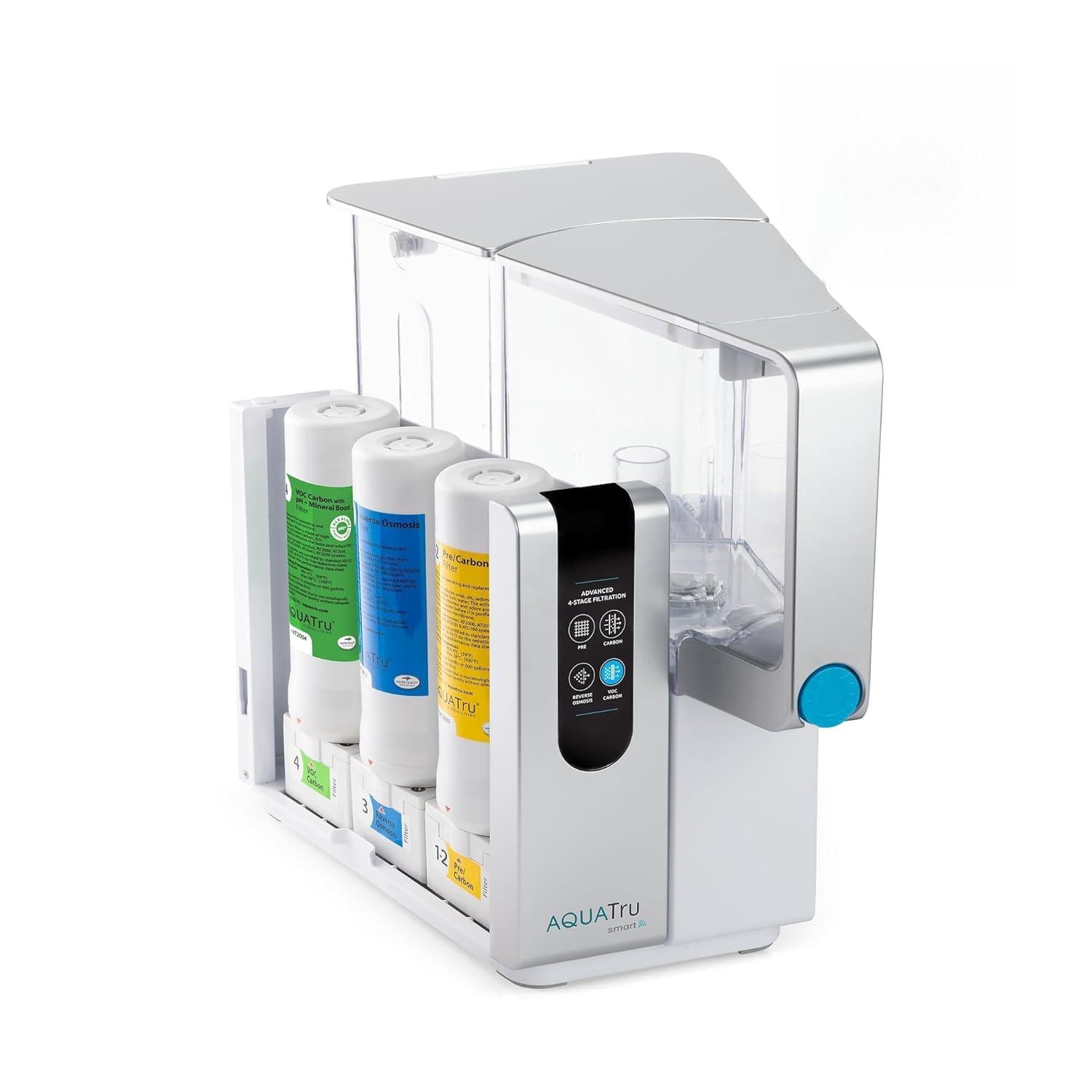 AquaTru Classic Smart Alkaline Countertop Water Purifier for PFAS & Other Contaminants with App
