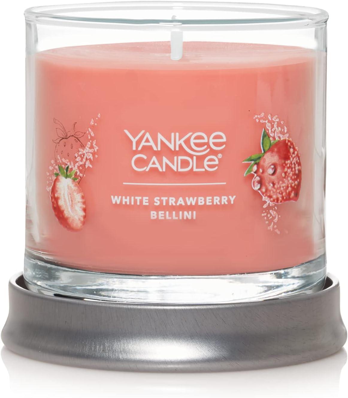 Yankee Candle 1630746 White Strawberry Bellini Signature Small Tumbler Candle