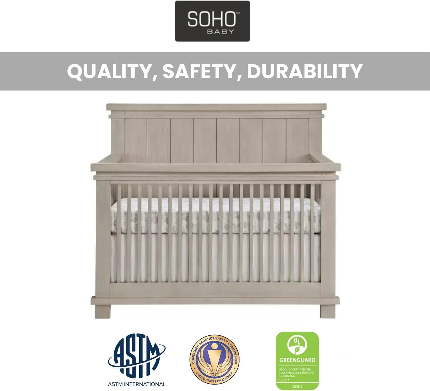 SOHO BABY Hampton 4-in-1 Convertible Crib