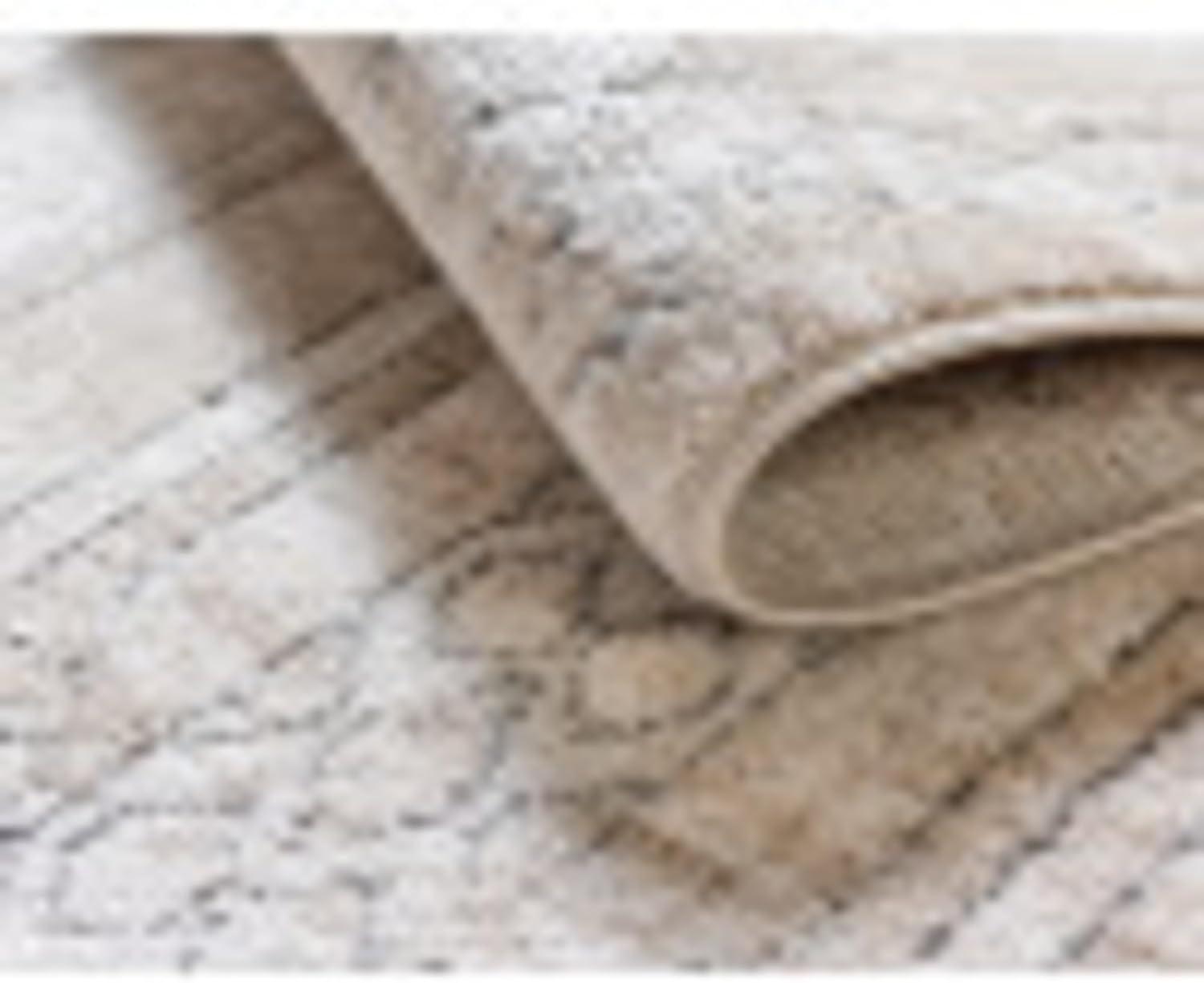 Unique Loom Portland Collection Southwestern Inspired Striped Tone-on-Tone Area Rug (8' 0 x 8' 0 Square, Tan/ Ivory)