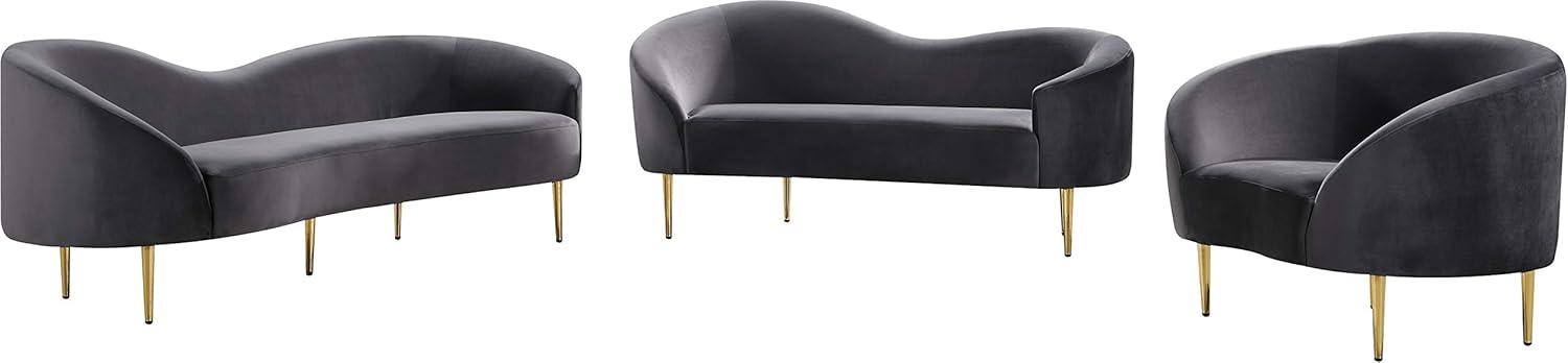 86'' Velvet Sofa
