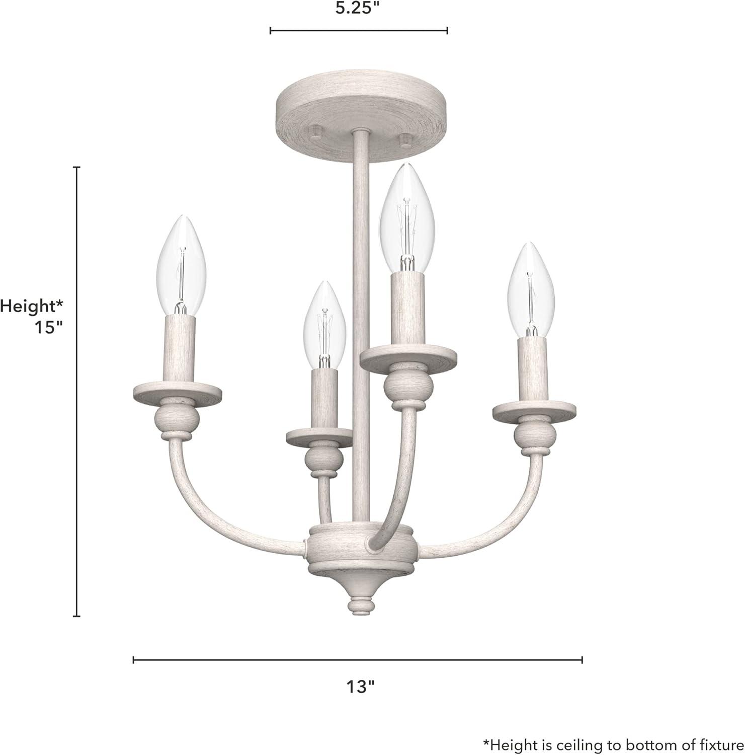 Southcrest 4 Light 13" Semi Flush Mount