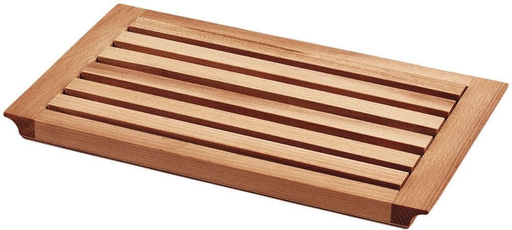 Beech Wood Rectangular Bread Cutting Board, 15 x 8.7", Brown