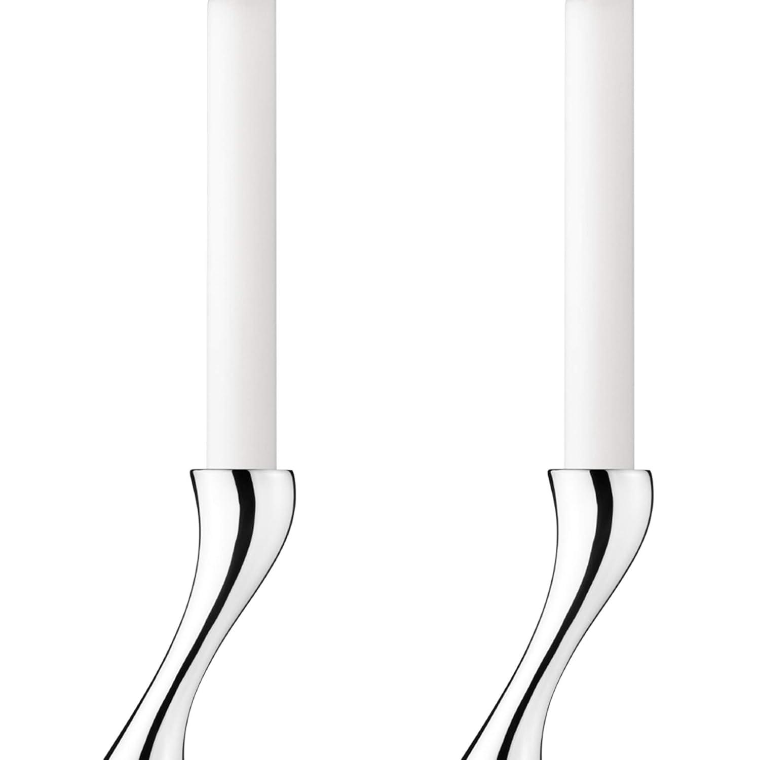 Cobra Stainless Steel Candlestick (Set of 2)