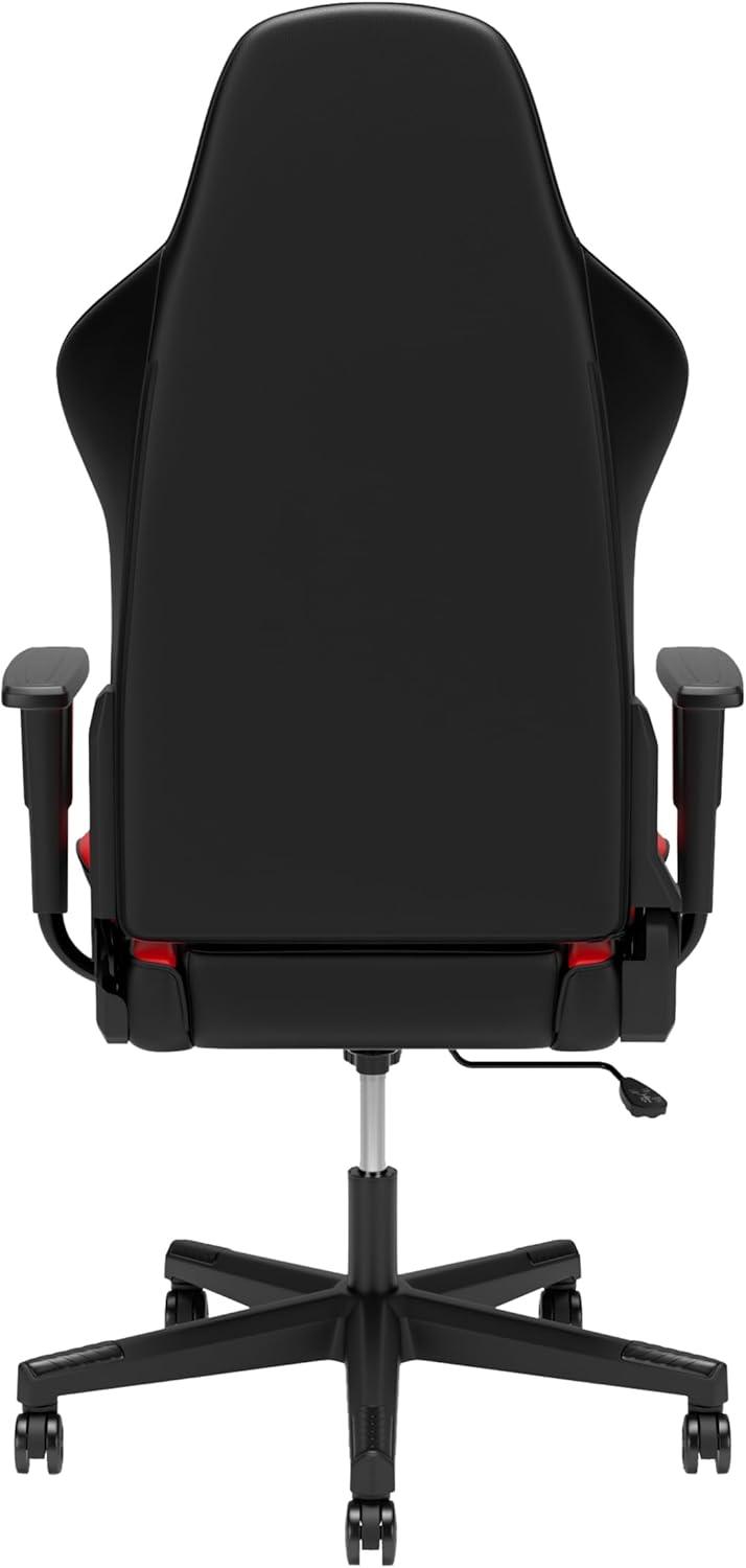 RESPAWN 110 Gaming Chair - Gamer Chair PC Computer Chair, Ergonomic Gaming Chairs, Office Chair with Integrated Headrest, Gaming Chair for Adults 135 Degree Recline with Angle Lock - Red