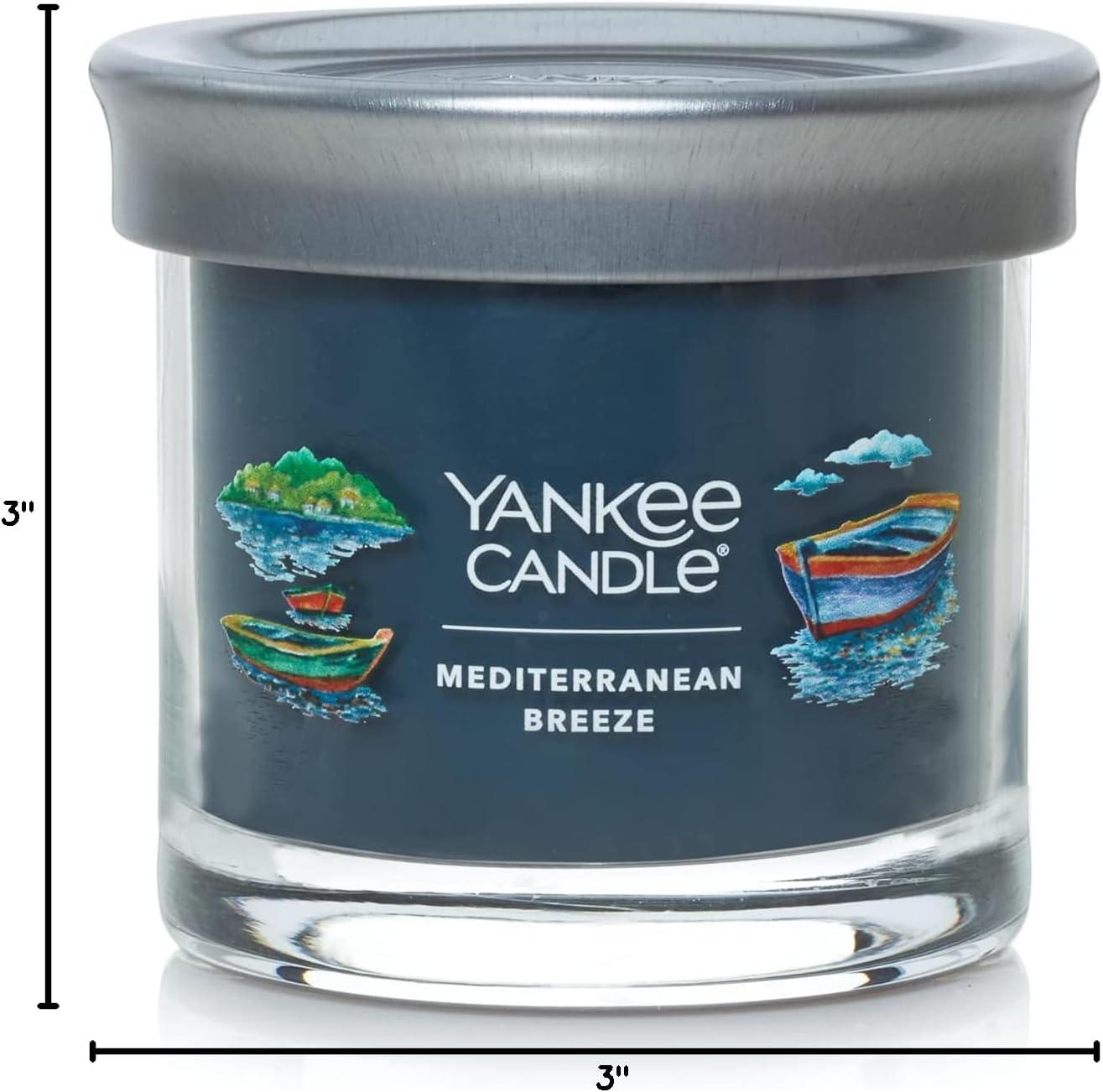 Mediterranean Breeze Blue Soy Tumbler Candle with Tin Lid