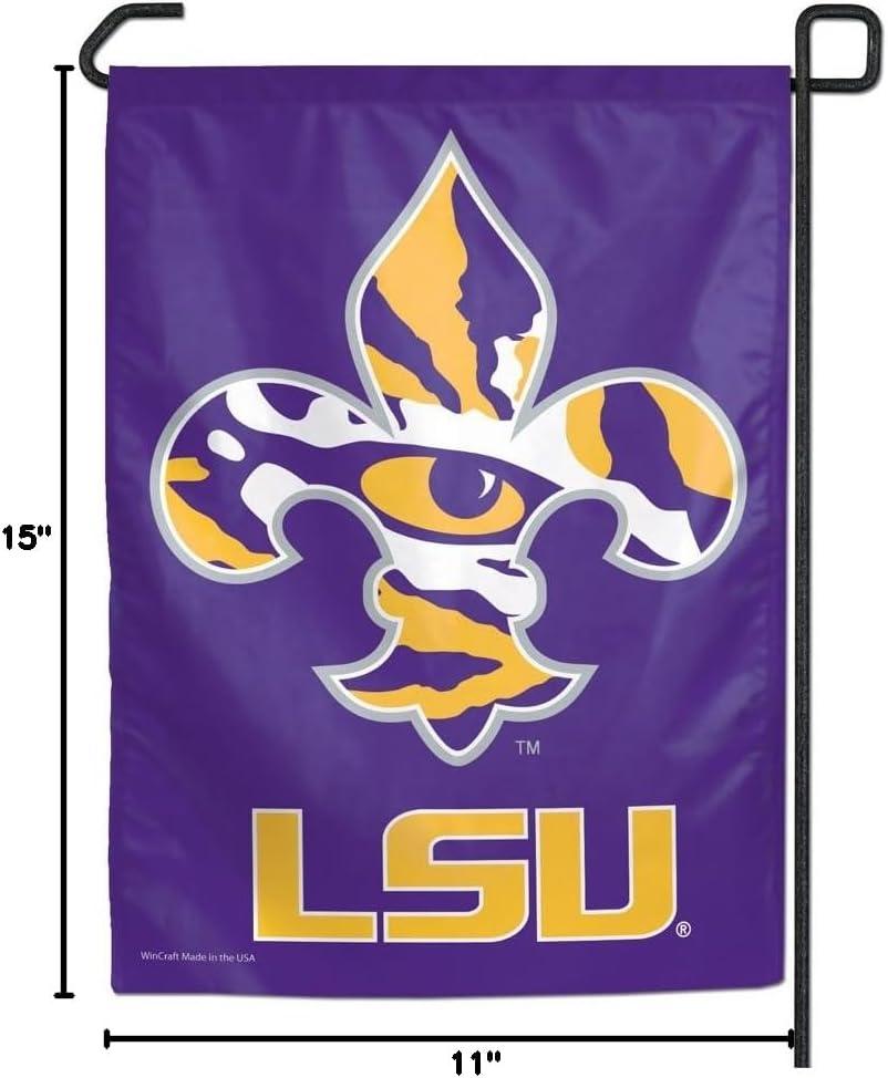 LSU Tigers Purple Polyester Garden Flag 11x15