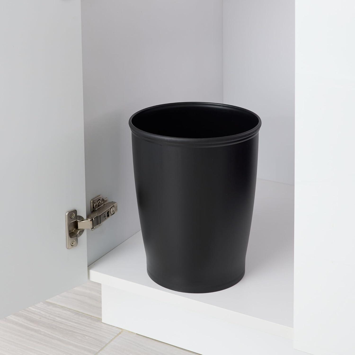 iDesign iDesign Kent Plastic Wastebasket Trash Can, 8.25" x 10"