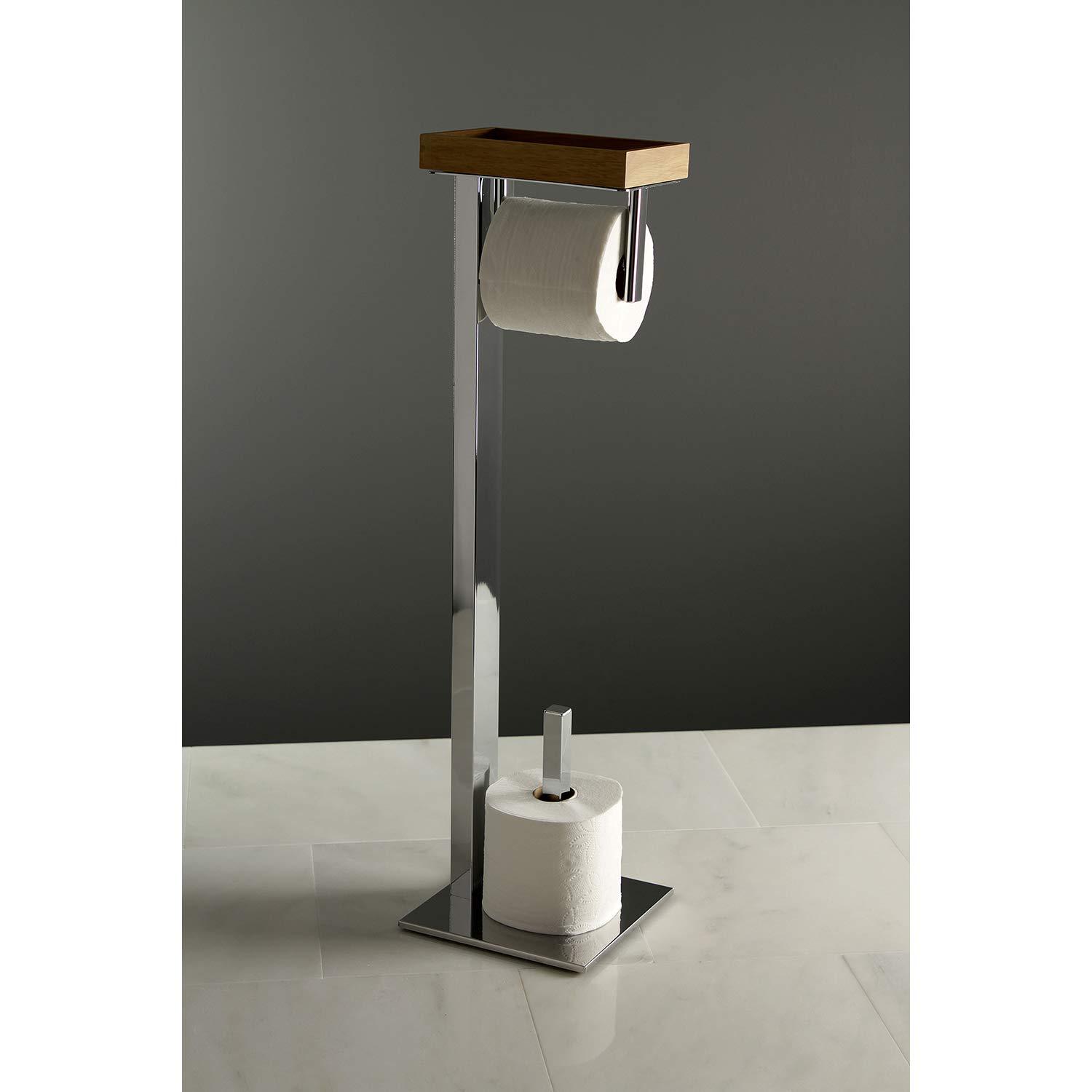 Kingston Brass Kingston Brass Edenscape Freestanding Toilet Paper Holder with Storage Shelf SCC8500