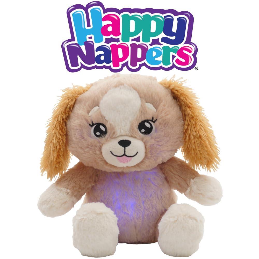 Happy Nappers: Lullabrites Brown Dog - Musical Light Up Bedtime Plush