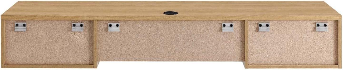 Modway Render Wall Mount Wood Office Desk