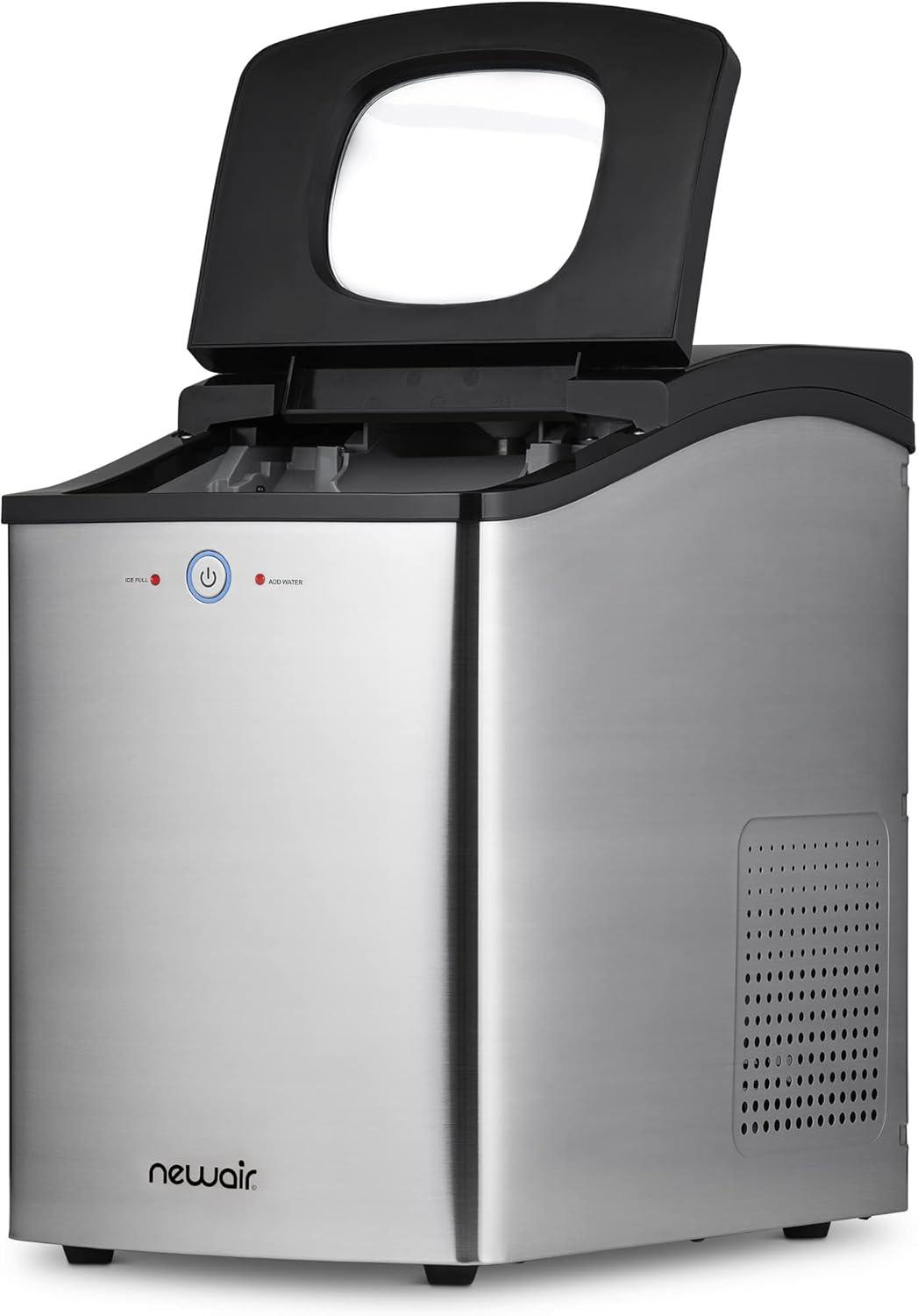 Newair 45lb. Nugget Countertop Ice Maker with Self-Cleaning Function, Refillable Water Tank