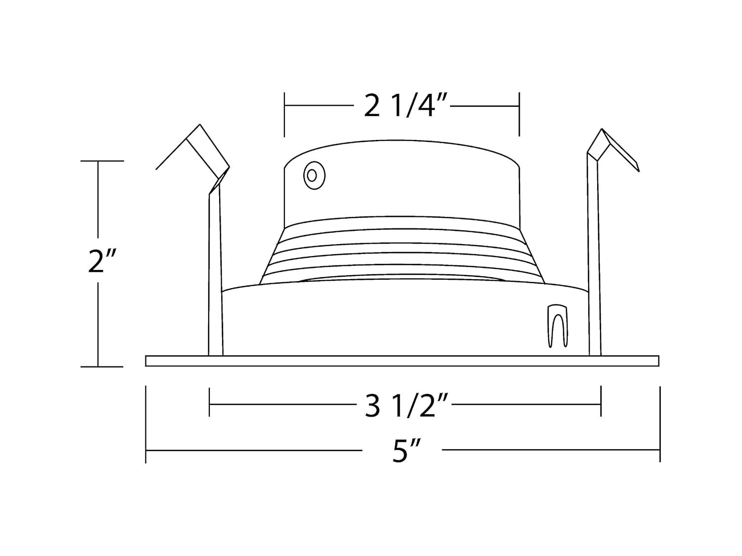 NICOR Lighting 4'' Baffle Recessed Trim 14002OB-OB