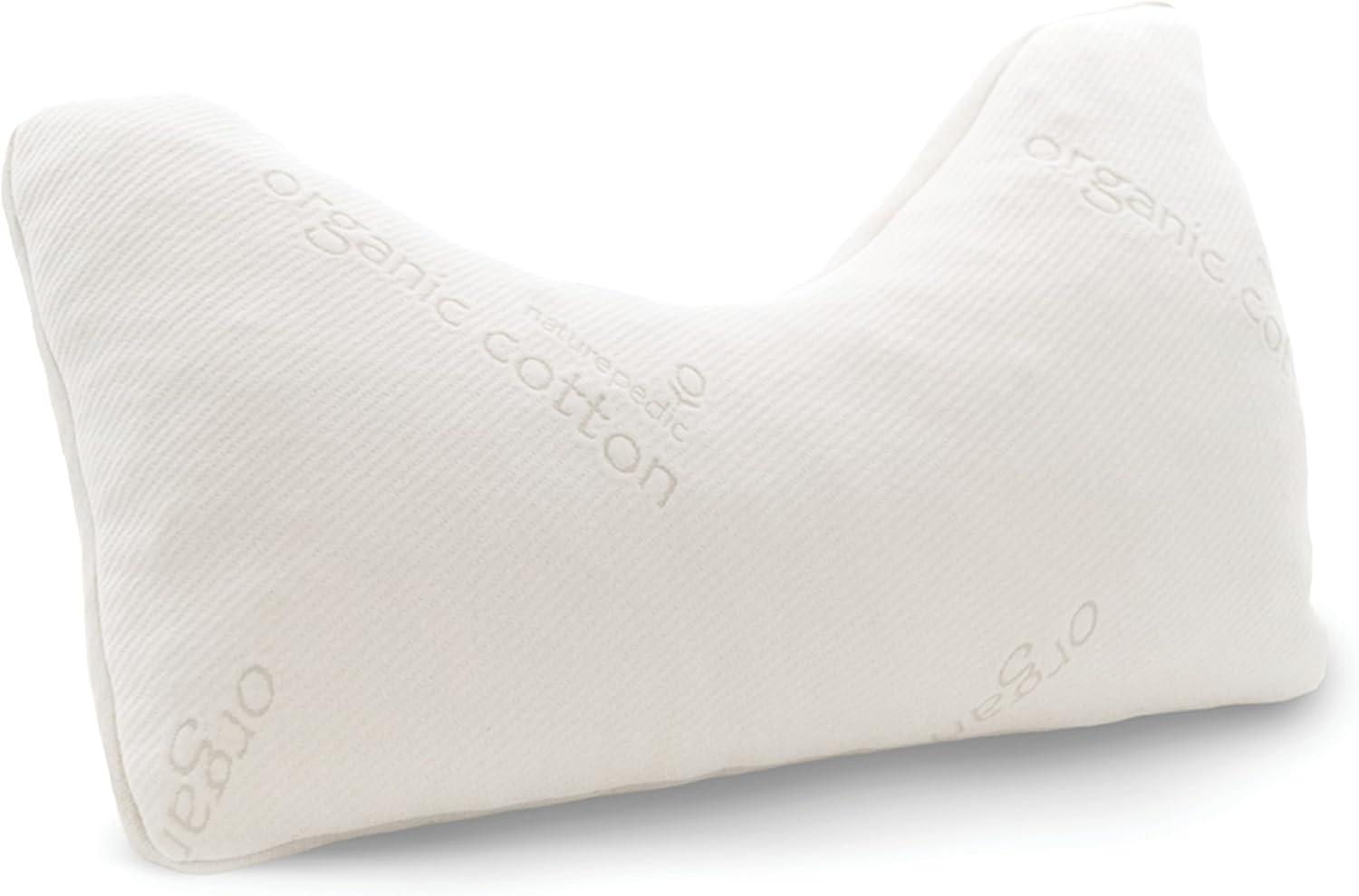 Organic Cotton Curved Side Sleeper Pillow with Latex Fill